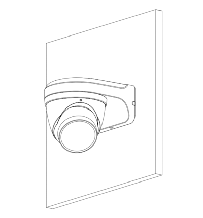 DAHUA IPC-HDW3441EM-S-S2  - Camara IP Domo de 4 Megapixeles