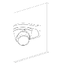 DAHUA IPC-HDW3441EM-S-S2  - Camara IP Domo de 4 Megapixeles