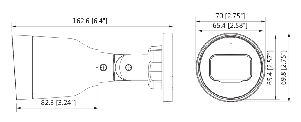 DAHUA IPC-HFW1230S1-S4 - Camara IP Bullet 2 MP/ H.265+/ 20