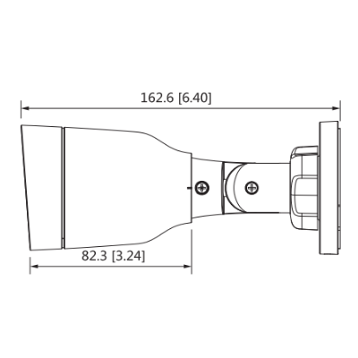 DAHUA IPC-HFW1431S1-S4 - Cámara IP Bullet de 4 Megapixeles/ H.265+/