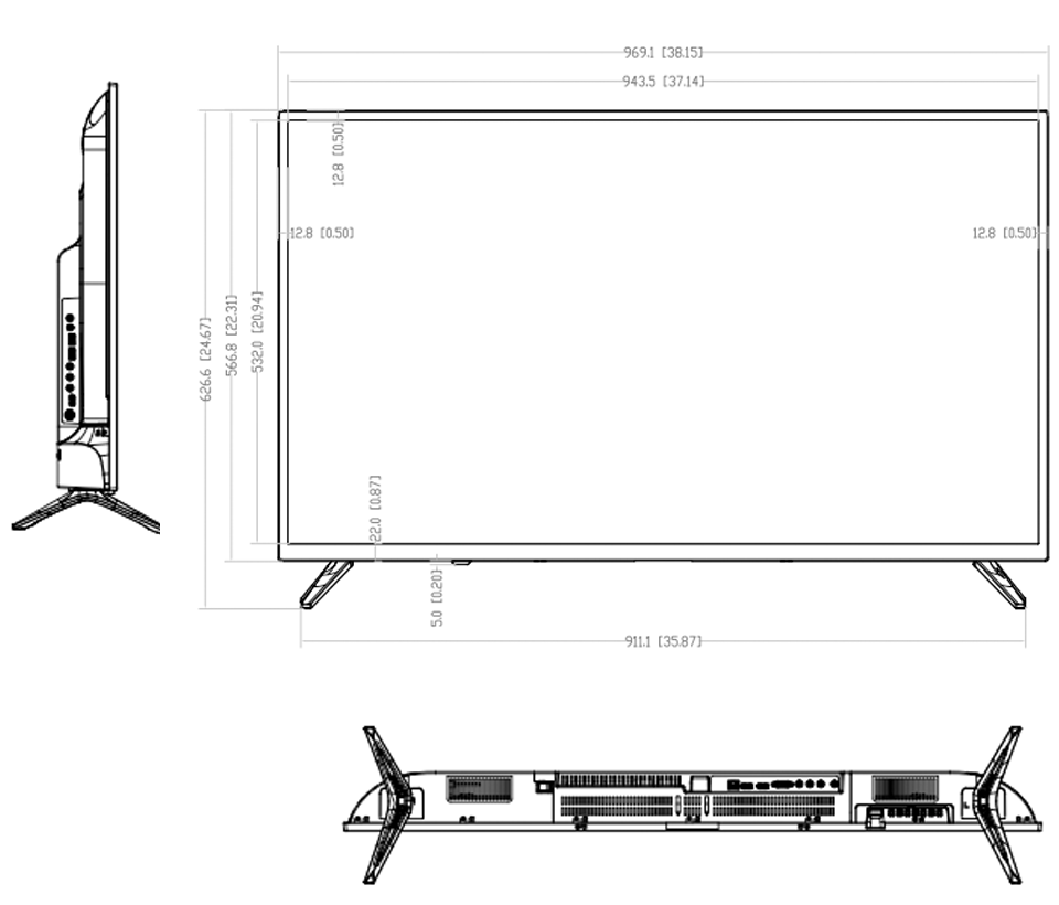 DAHUA LM43-F200 - Pantalla de 43 pulgadas/ Profesional para CCTV/