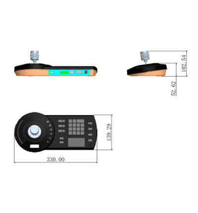 DAHUA NKB1000-E - Teclado Controlador IP con Joystick para PTZs