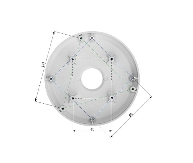 DAHUA PFA101 - Adaptador para montaje de pared PFB302S /