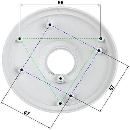 DAHUA PFA106- Adaptador para Camaras Domo/ Fisheye/ Eyeball Dahua