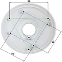 DAHUA PFA106- Adaptador para Camaras Domo/ Fisheye/ Eyeball Dahua