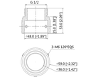 DAHUA PFA110- Adaptador de Montaje para Camaras PTZ SD59/ SD50/