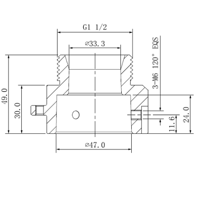DAHUA PFA111 - Adaptador para brazo de pared PFB300W o