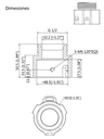 DAHUA PFA114 - Adaptador para Montaje de Camaras PTZ/ Compatible