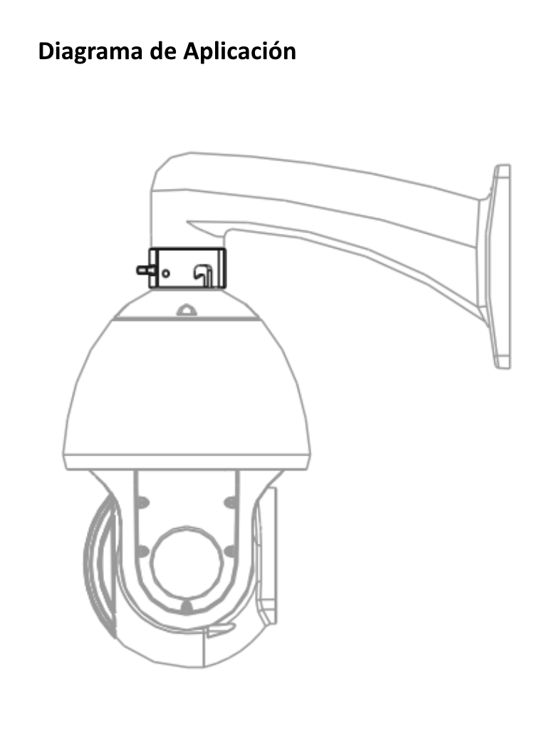 DAHUA PFA114 - Adaptador para Montaje de Camaras PTZ/ Compatible