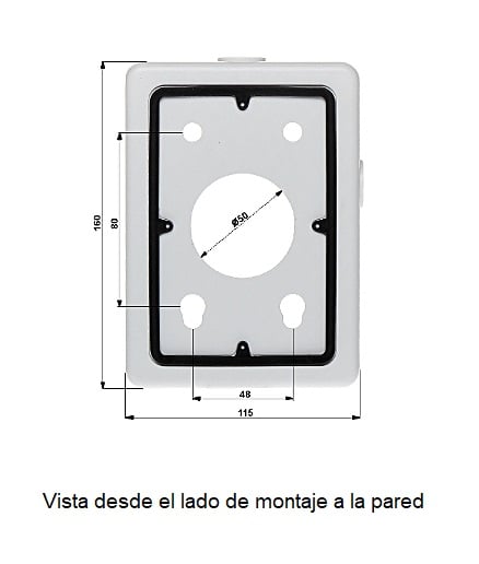 DAHUA PFA120 - Caja de conexiones para camaras PTZ compatible