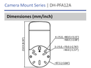 DAHUA PFA12A - Caja de Conexiones para Camaras Dahua/ Compatible