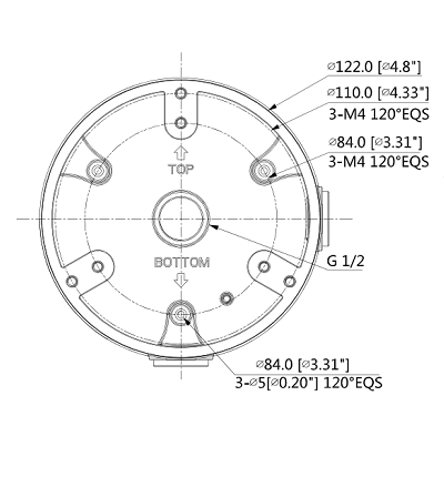 DAHUA PFA137 - Caja de conexiones compatible con series /