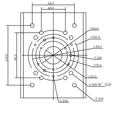 DAHUA PFA150 - Montaje para poste compatible con camaras PTZ