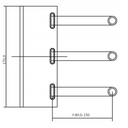 DAHUA PFA150 - Montaje para poste compatible con camaras PTZ