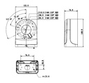 DAHUA PFB203W - Brazo de pared para camaras domo DAHUA