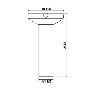 DAHUA PFB300C - Montaje de techo para camaras PTZ DAHUA