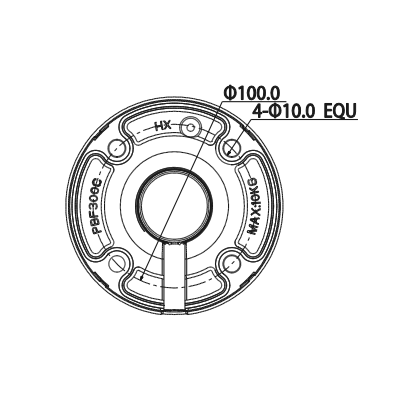 DAHUA PFB300C - Montaje de techo para camaras PTZ DAHUA