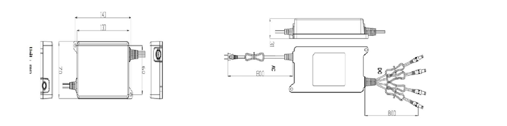 DAHUA PFM322 - Fuente de Poder Regulada de 12 Vcc