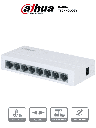 DAHUA PFS3008-8ET-L - Switch para Escritorio de 8 Puertos Fast
