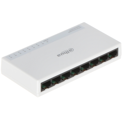 DAHUA PFS3008-8ET-L - Switch para Escritorio de 8 Puertos Fast