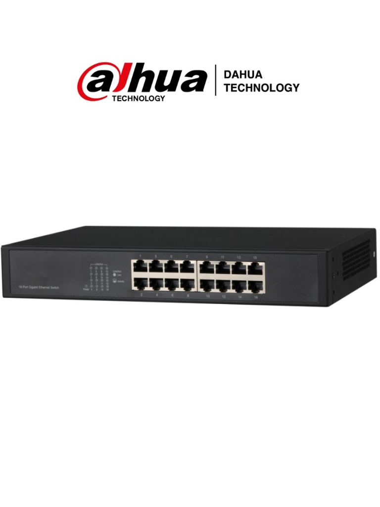 DAHUA PFS3016-16GT - Switch Gigabit de 16 Puertos No Administrable/