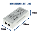 DAHUA PFT1200 - Inyector Hi-Poe Midspan Gigabit/ Soporta PoE/PoE+/ Soporta