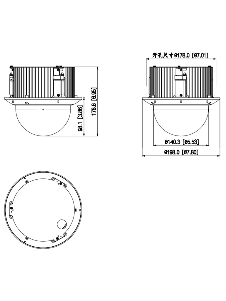 DAHUA SD52C232XA-HNR- Cámara IP PTZ de 2 Megapixeles/ Montaje en