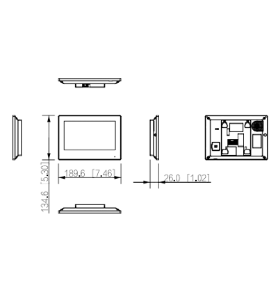 DAHUA VTH2621GW-P - Monitor IP Touch de 7 Pulgadas/ Serie