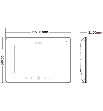 DAHUA VTH5221DS2 - Monitor IP touch de 7 pulgadas /
