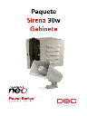 DSC S30WGPAQTT - Paquete Sirena Exterior 30W con Gabinete GS001
