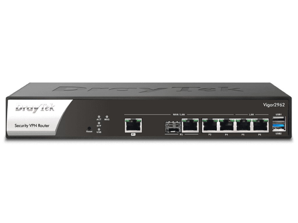DrayTek VIGOR2962- Ruteador Multi-WAN Balanceador de cargas/ Ideal para PyMEs/