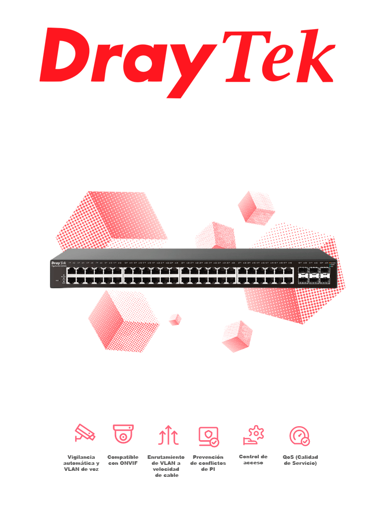 DrayTek VigorSwitch G2540xs - Switch Gigabit Ethernet Administrable Capa 2/