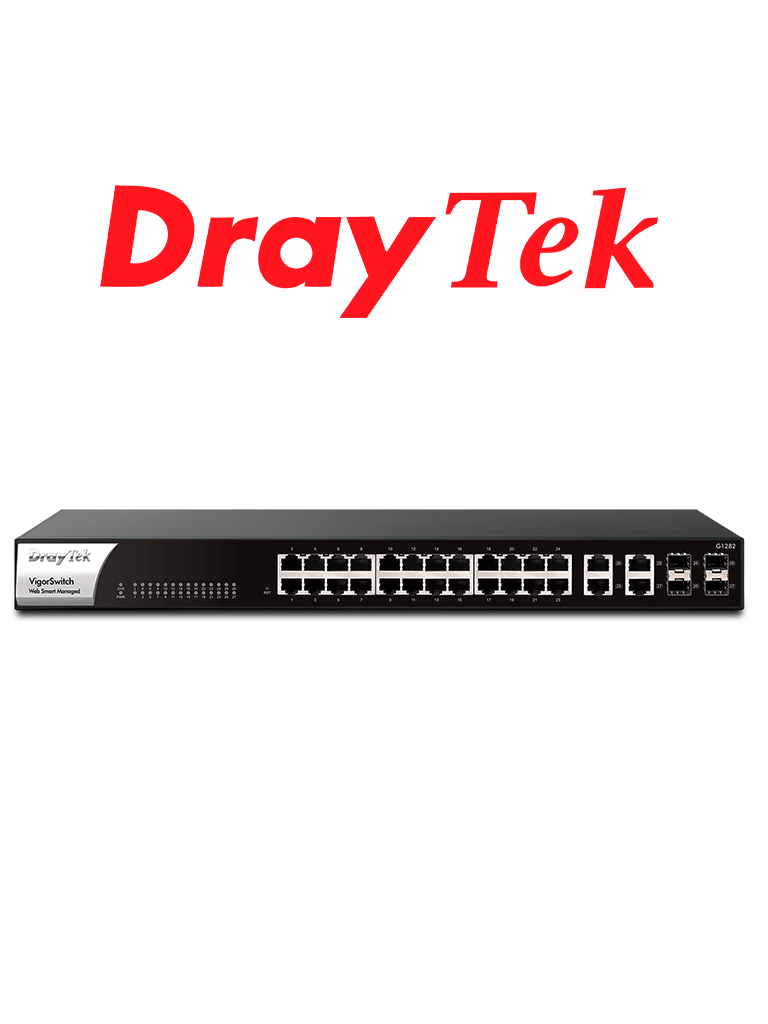 DrayTek Vigorswitch G1282 - Switch Gigabit Ethernet Administrable web SMART/