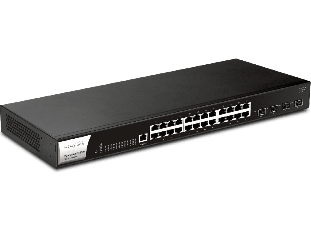 DrayTek Vigorswitch G2280x - Switch Gigabit Ethernet Administrable Capa 2/