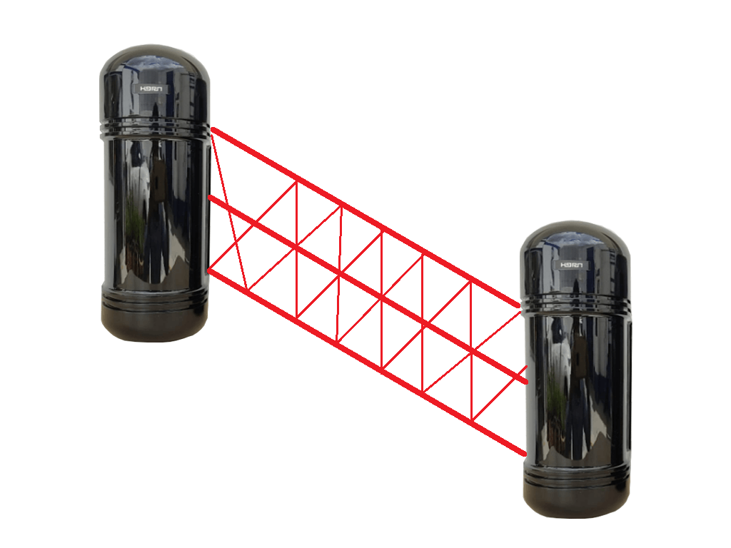IHORN ABE100-  Detector por triple haz de luz (fotocelda)