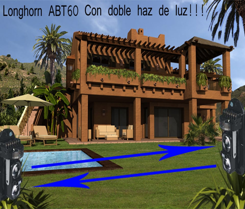 IHORN ABT60- Detector por doble haz de luz (fotocelda) /