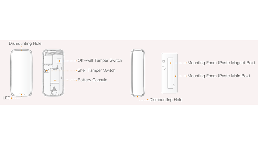 IMOU DOOR CONTACT (ARD311-SW-imou) - Contacto Magnetico Inalambrico/ Rango de