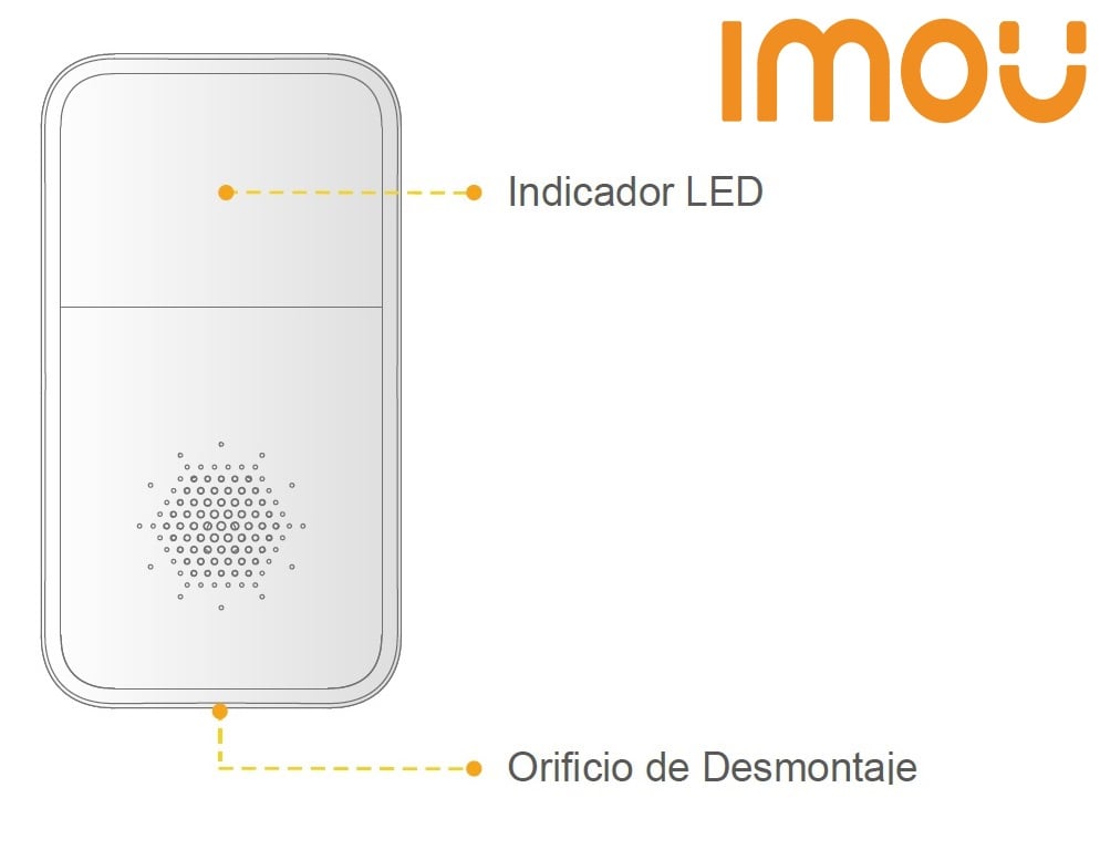 IMOU SIREN (ARA10-SW) - Sirena Inalambrica con Estrobo integrado/ 85