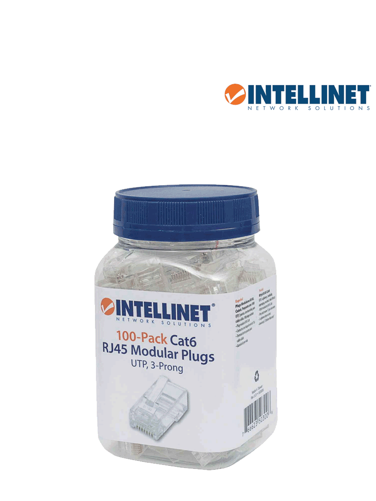 INTELLINET 503006 - Plug RJ45 CAT6 solido UTP / Bote
