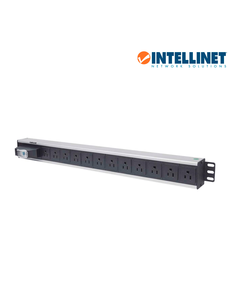 INTELLINET 713955- Barra PDU / 12 cont. / Gabinetes y