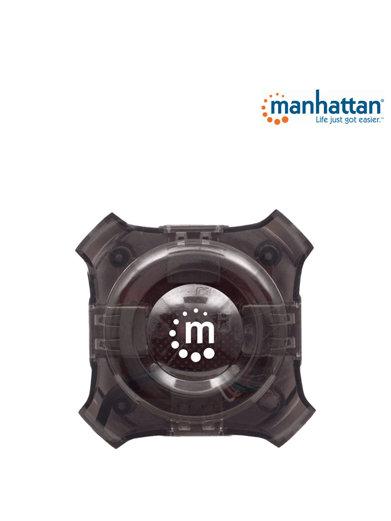 MANHATTAN 162272 - Mini USB de 4 Puertos que Proveen