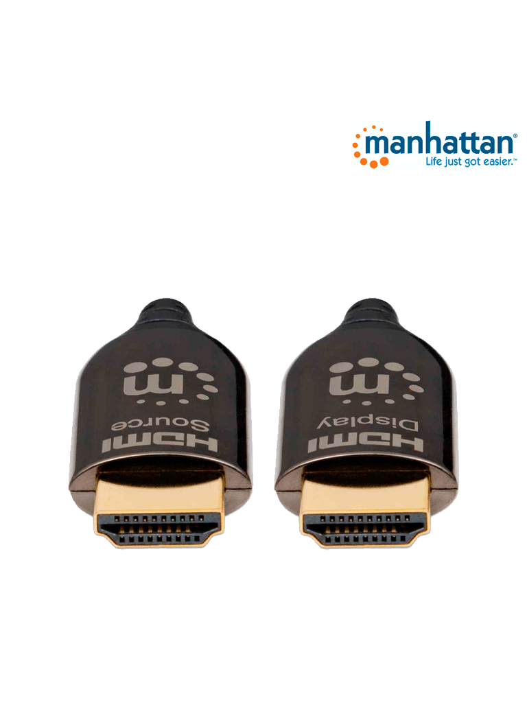 MANHATTAN 355445 - Cable HDMI Optico Activo Plenum de 50