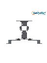 MANHATTAN 461184 - Soporte de Techo para Proyector/ 13.5 Kg