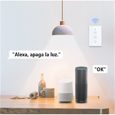 NGTECO NGS103 - Apagador Inteligente WiFi 3 Botones Touch /