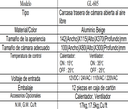 SAXXON HO605&BR205 - Gabinete blanco tipo FLIP-OPEN / Medida 14.2