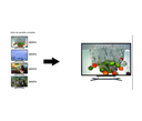 SAXXON LKV401MS- Switch de Video HDMI Multivista para 4 Entradas