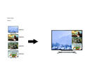 SAXXON LKV401MS- Switch de Video HDMI Multivista para 4 Entradas