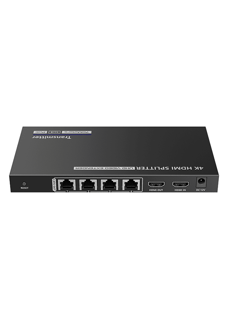 SAXXON LKV724P- Kit Extensor HDMI de 4 Puertos/ Resolucion 4K@30Hz/