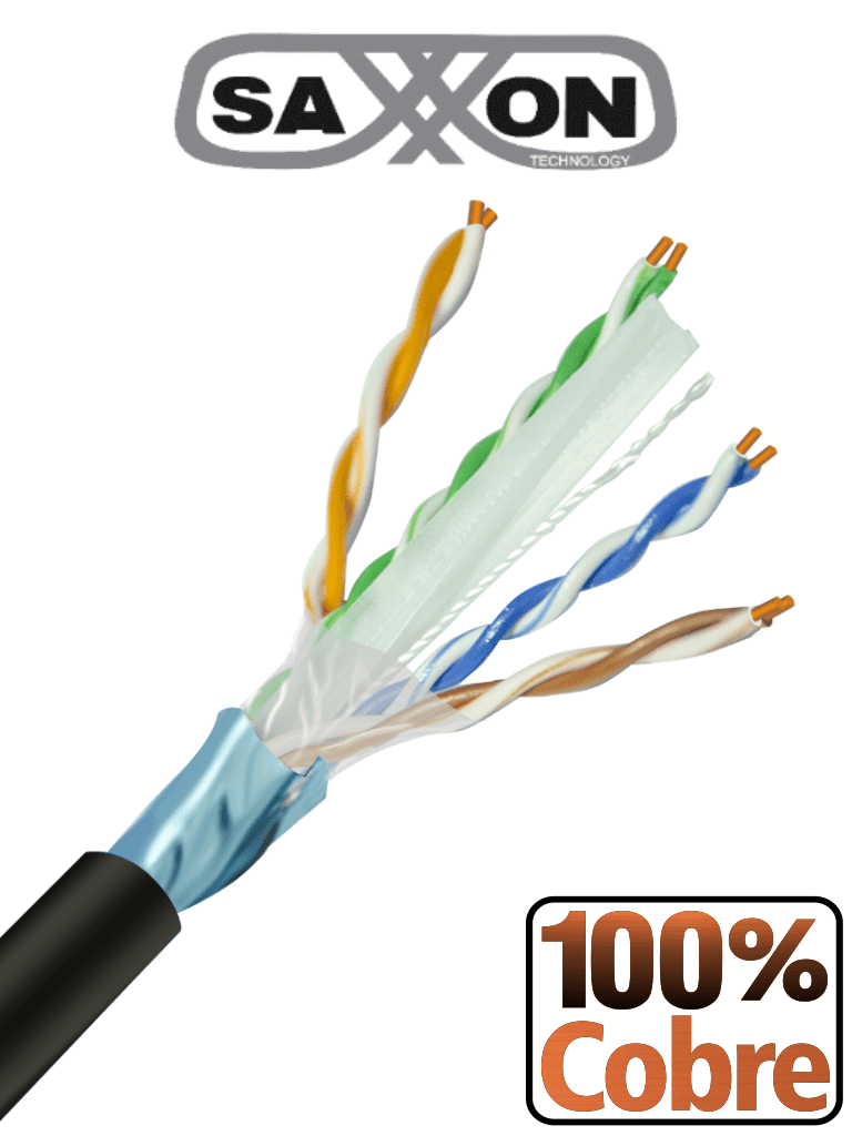 SAXXON OFTPCAT6COPEXT - Bobina de Cable FTP Cat6 100% Cobre/