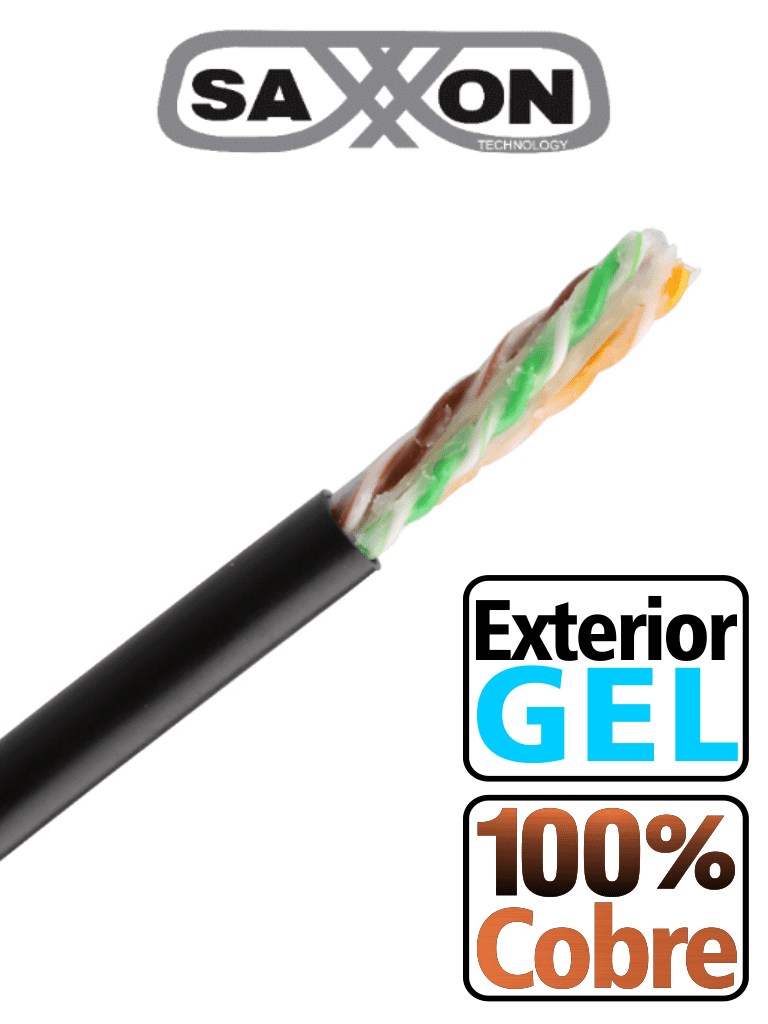 SAXXON OUTPCAT6GCOPEXT- Bobina de Cable UTP Cat6 100% Cobre con